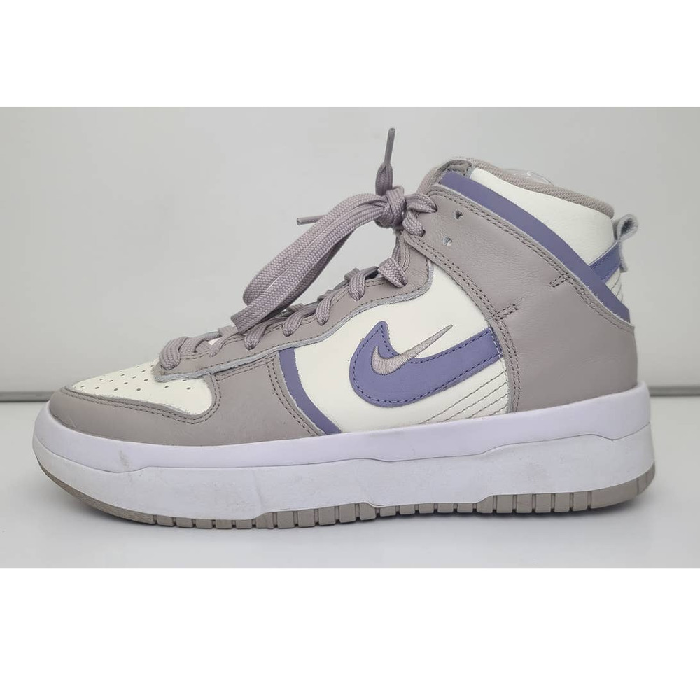 Nike Dunk High Up Iron Purple Lifestyle Leather Sneakers Women's 7.5
